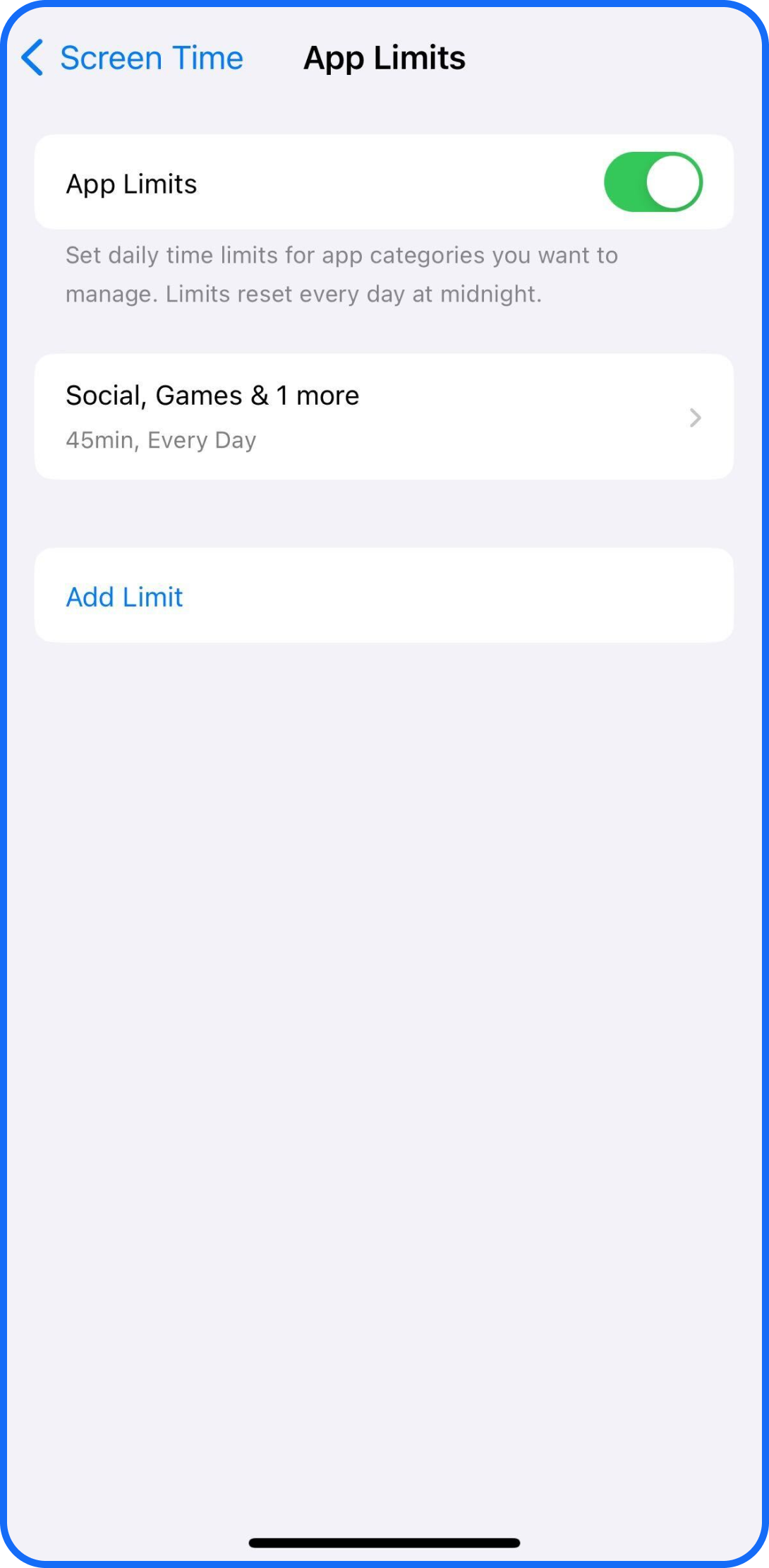 App Limits